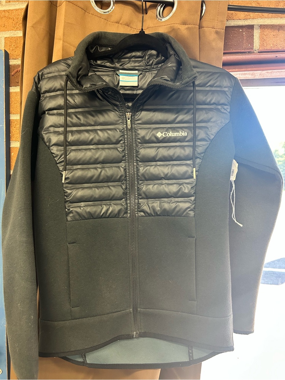 Columbia Jacket Womens XS  Black Peak District Hybrid Down Feather Blend